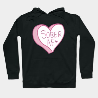 Sober AF Pink Alcoholics Anonymous Hoodie